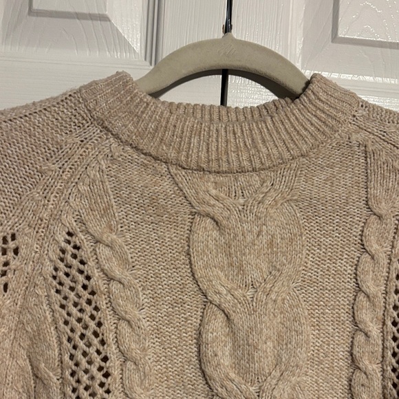 And Now This Cozy Cable Knit Sweater Cream size XS - Picture 2 of 8